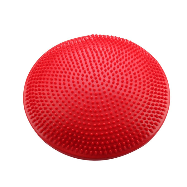 Super sell Yoga Stability Balance Board Disc Gym exercise Wobble Ankle knee Air Cushion Pad, Red