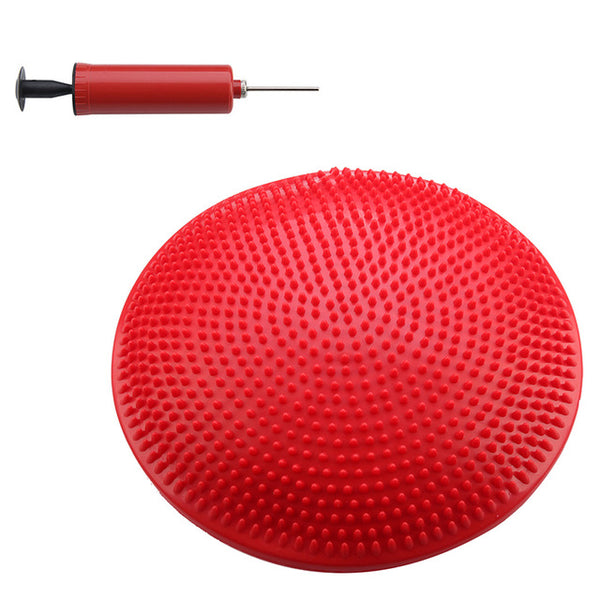 Super sell Yoga Stability Balance Board Disc Gym exercise Wobble Ankle knee Air Cushion Pad, Red