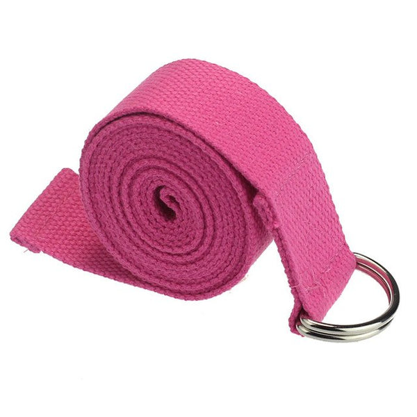 2017 New High Quality Yoga Stretch Strap D-Ring Belt Waist Leg Fitness 180CM Adjustable Novv21