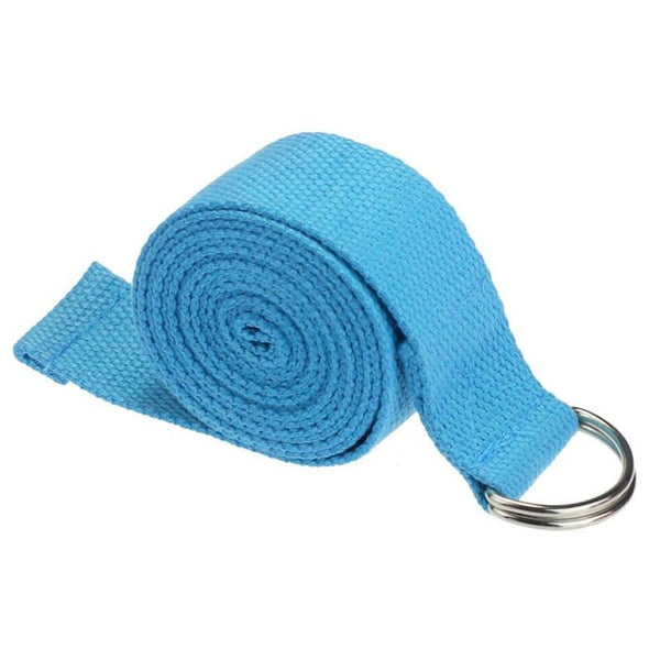 2017 New High Quality Yoga Stretch Strap D-Ring Belt Waist Leg Fitness 180CM Adjustable Novv21