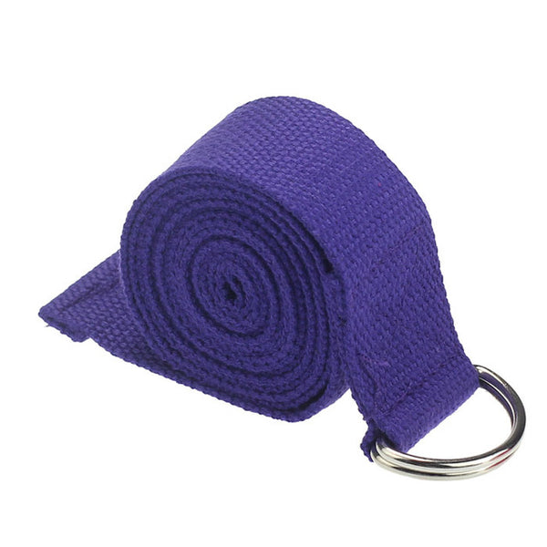 2017 New High Quality Yoga Stretch Strap D-Ring Belt Waist Leg Fitness 180CM Adjustable Novv21