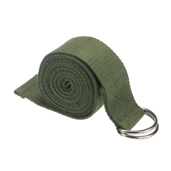 2017 New High Quality Yoga Stretch Strap D-Ring Belt Waist Leg Fitness 180CM Adjustable Novv21