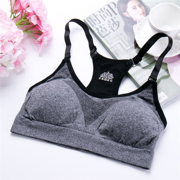 Women Yoga Top Yoga Shirts Women,Padded Wirefree Shockproof Sports Bras,Breathable Athletic Fitness Running Vest Tops Underwear