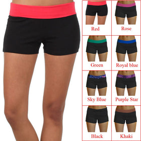 2018 Sexy Women Summer Sport Shorts Women Elastic Waist Short Shorts Binding Side Split Cotton Sports Running Yoga Shorts