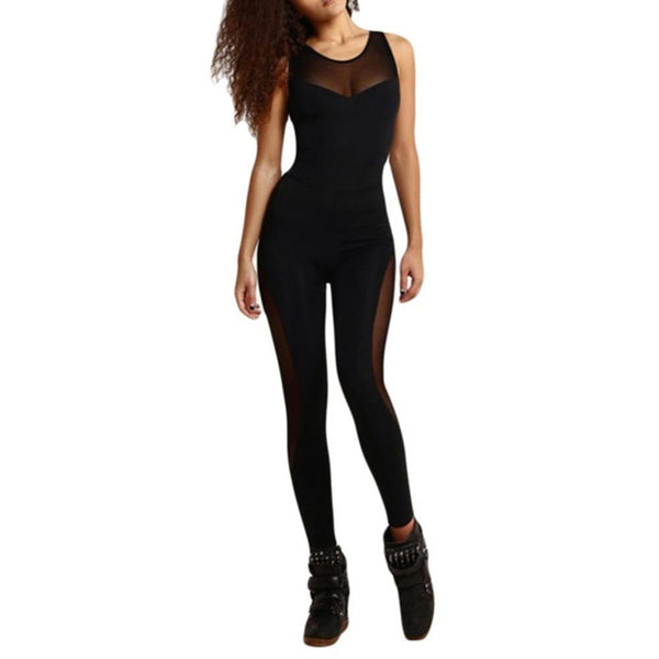 Hot Sexy Backless Bandage Yoga Jumpsuit Fitness Suit Custome Yoga Set Running Sport Workout Tracksuit For Women Sport Suit
