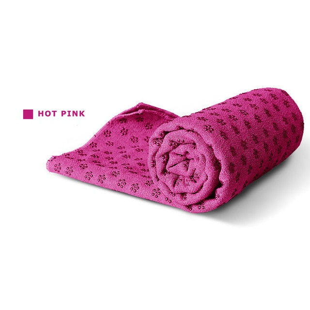 Non-Slip Yoga Pilates Mat Cover Towel Blanket Fitness Exercise