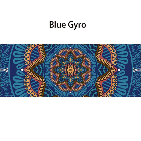 5 MM Lotus Pattern Suede TPE Yoga Mat Pad Non-slip Slimming Exercise Fitness Gymnastics Mat Body Building Esterilla Pilates