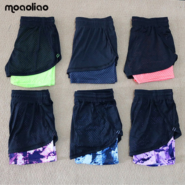 Yoga Shorts Women Professional Sports Shorts Net Yarn Quick Dry Exercise Running  Workout Training Shorts Solid Sexy Shorts