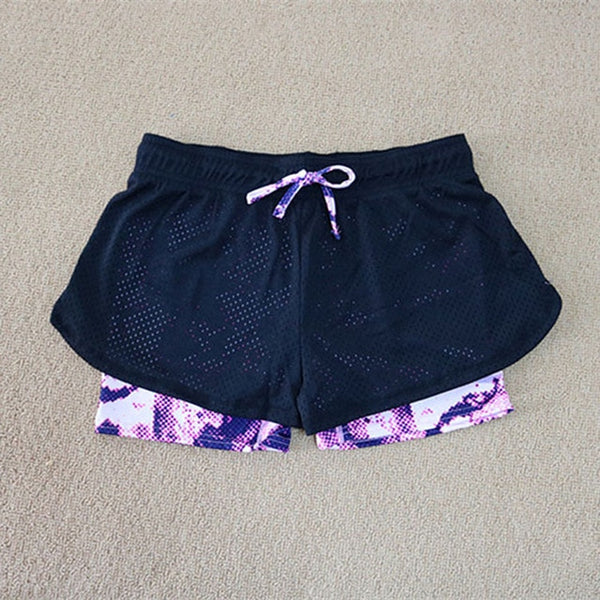 Yoga Shorts Women Professional Sports Shorts Net Yarn Quick Dry Exercise Running  Workout Training Shorts Solid Sexy Shorts