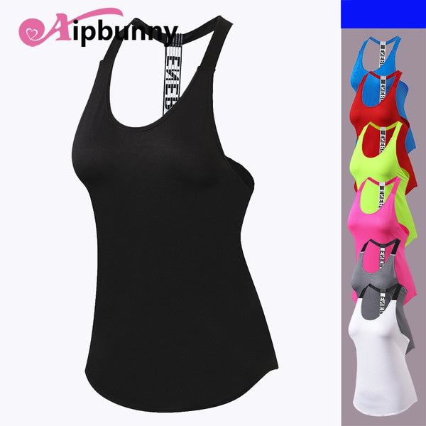 Aipbunny Sexy Yoga Vest Sleeveless Solid Color Quick Drying Running Women Gym Sport Female Yoga Shirts Fitness Tank Crop Tops