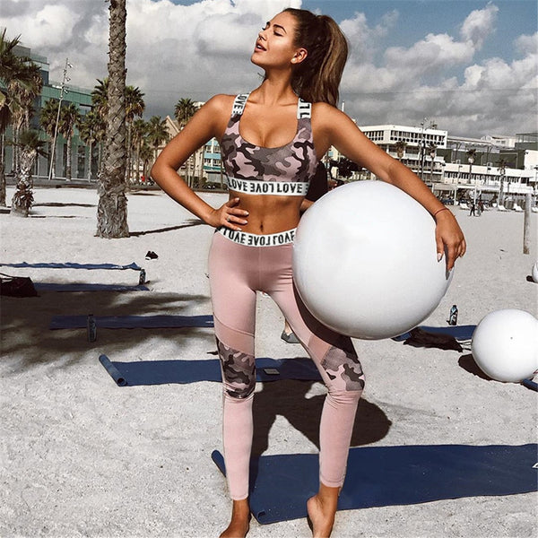 Female Sport Suit Women Fitness Clothing Sport Wear Yoga Set Gym Jogging Suits Sportswear Running Leggings Women Set