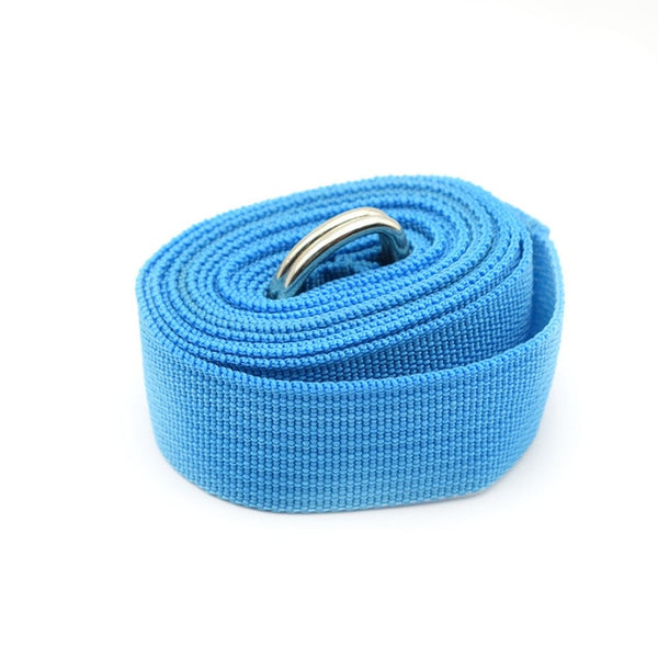 180CM Sport Yoga Stretch Strap D-Ring Belt Gym Waist Leg Fitness Adjustable Belt