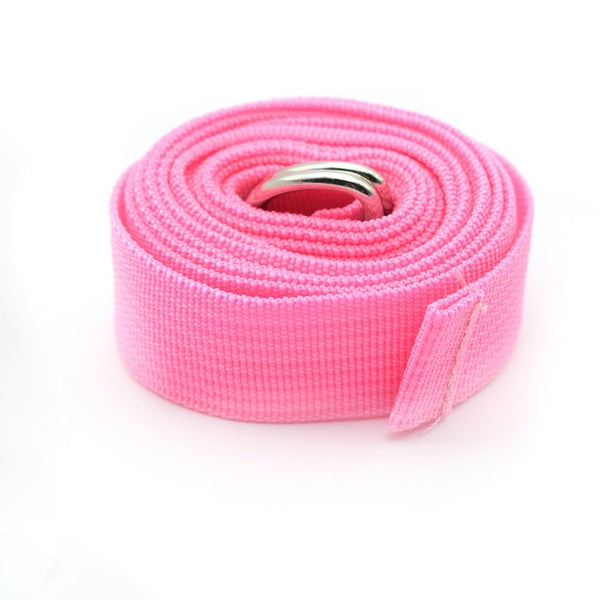 180CM Sport Yoga Stretch Strap D-Ring Belt Gym Waist Leg Fitness Adjustable Belt