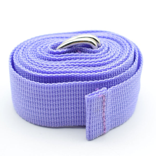 180CM Sport Yoga Stretch Strap D-Ring Belt Gym Waist Leg Fitness Adjustable Belt