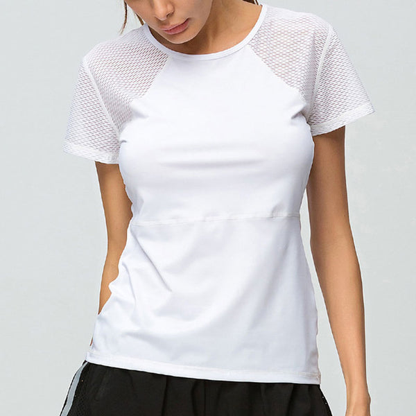 2018 Yoga Tops Fitness Workout Shirts For Women Short-Sleeved O-Neck T-Shirt Loose Breathable Quick-Drying Running T Shirt Women