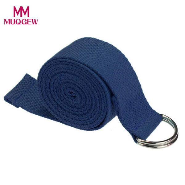 180CM Adjustable D-Ring Gym Waist Sport Yoga Stretch Strap Waist Leg Fitness Yoga Belt New