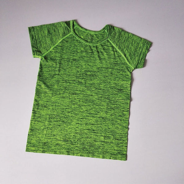 Women Quick Dry Sport Yoga Shirt Short Sleeve Breathable Exercises Female Yoga Top Gym Running Fitness Women's Sporty T-Shirts