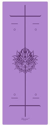 Position Line More Longer  Natural Rubber Non-Slip Tapete Yoga Suede Fabric Lose Weight Exercise Mat Fitness Yoga Mat