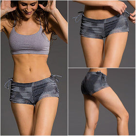 Printing Women's Sports Fitness Leggings With Bandage Yoga Shorts Fitness Outdoor Exercising Running Gym Sport Daily Life