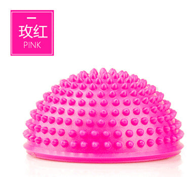 PVC Inflatable Yoga Balls Massage Point Half Fitball Exercises Trainer Stabilizer GYM Pilates Fitness Balancing Ball