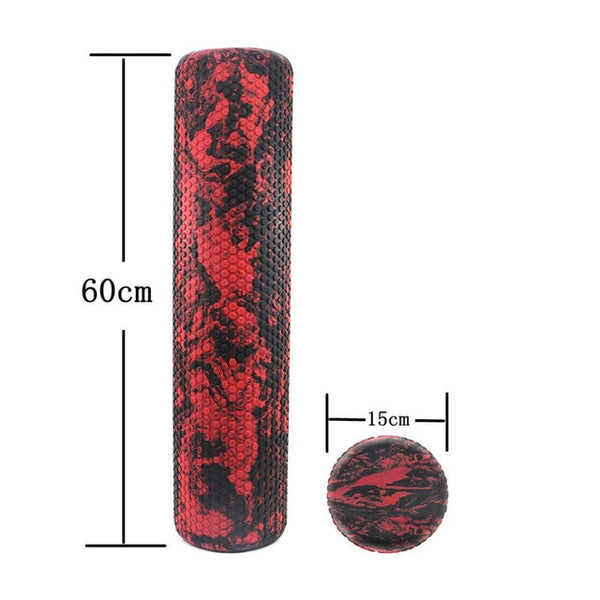 60*15cm Yoga Block Pilates Foam Roller Trigger Point Massage Roller Muscle Tissue for Fitness Gym Yoga Pilates Sports