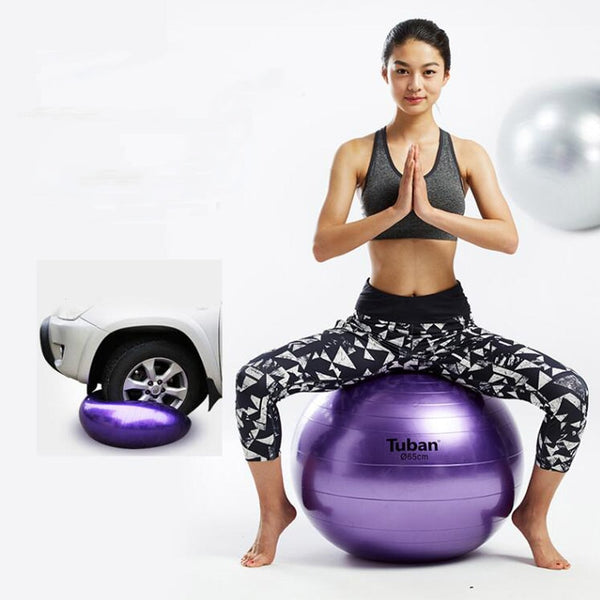 2018 New 65cm Health Fitness Yoga Ball 5 Color Utility Anti-slip Pilates Balance Yoga Balls Sport Fitball Proof for Gym Fitness