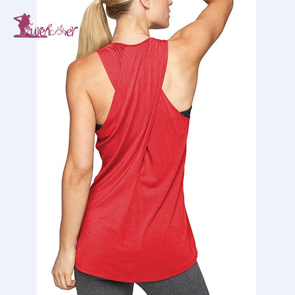 Lurehooker Yoga Top Gym Sports Vest Sleeveless Shirts Women Running Clothes  Womens Shirt Fitness Clothing Solid Yoga Shirts