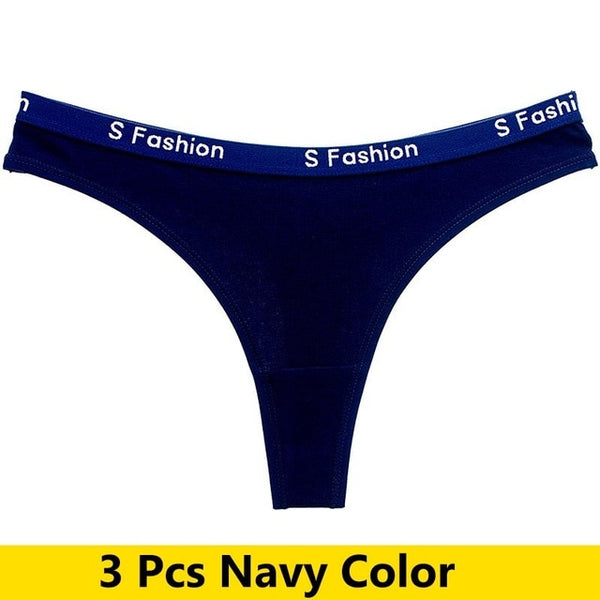 Soft Seamless Cotton Panties G-String Women Ultra-thin Sports Yoga Shorts Sexy Low Waist Letter Pattern Thong Underwear 3Pcs/lot