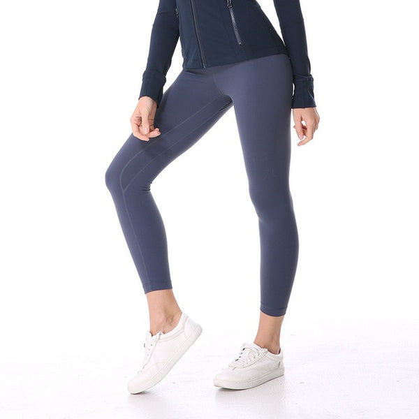 Women Tight Sports Capri Sexy Yoga Tummy Control Legggings 4 Way Stretch Fabric Non See Through Free Shipping 11 Colors