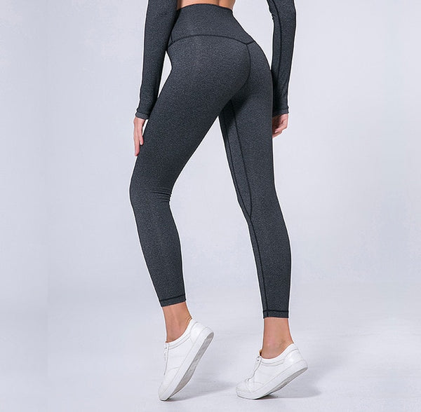 Women Tight Sports Capri Sexy Yoga Tummy Control Legggings 4 Way Stretch Fabric Non See Through Free Shipping 11 Colors