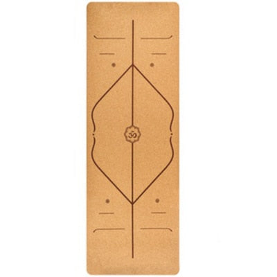 183X68cm Natural Cork TPE Yoga Mat Fitness Gym Sports Mats Pilates Exercise Pads Non-slip Yoga mats 5mm Absorb Sweat Odorless