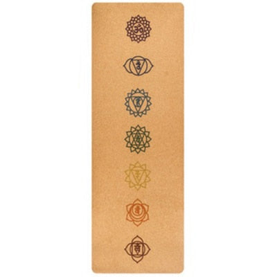 183X68cm Natural Cork TPE Yoga Mat Fitness Gym Sports Mats Pilates Exercise Pads Non-slip Yoga mats 5mm Absorb Sweat Odorless
