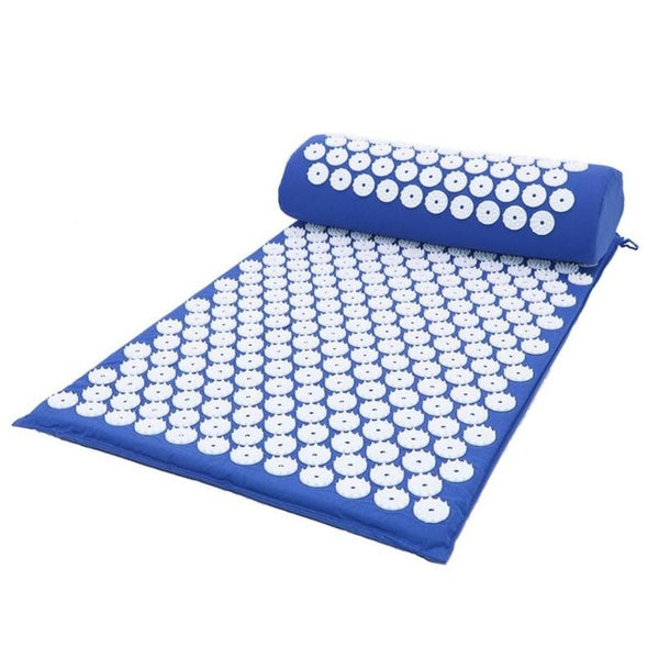 Yoga Spike Acupressure Mat Pillow Set Back Body Massager Acupuncture Cushion Mat Pain Relieve Spike Yoga Mat with Pillow