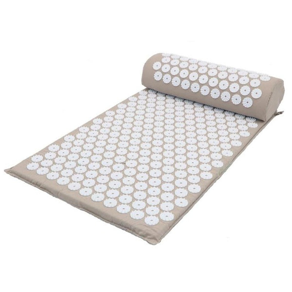 Yoga Spike Acupressure Mat Pillow Set Back Body Massager Acupuncture Cushion Mat Pain Relieve Spike Yoga Mat with Pillow