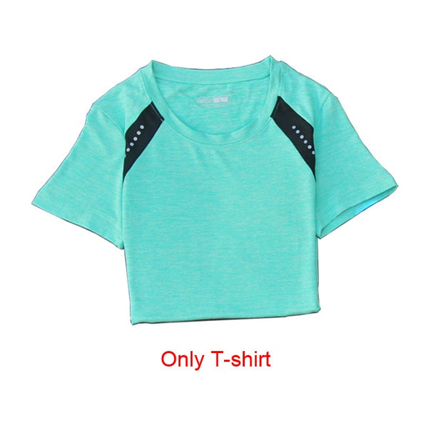 OLOEY Women Tennis Clothes Yoga Set Badminton Clothing Fitness Running Shirt+Pants Quick Dry Gym Workout Jogging Sport Suit