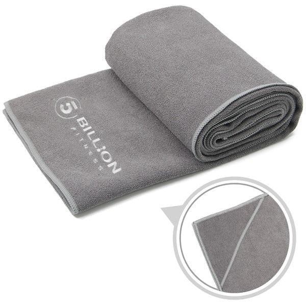 Yoga Towel with 4 Corner Pockets - 24" x 72" - Microfiber Hot Yoga Towel, Bikram Yoga Towel, Ashtanga Yoga