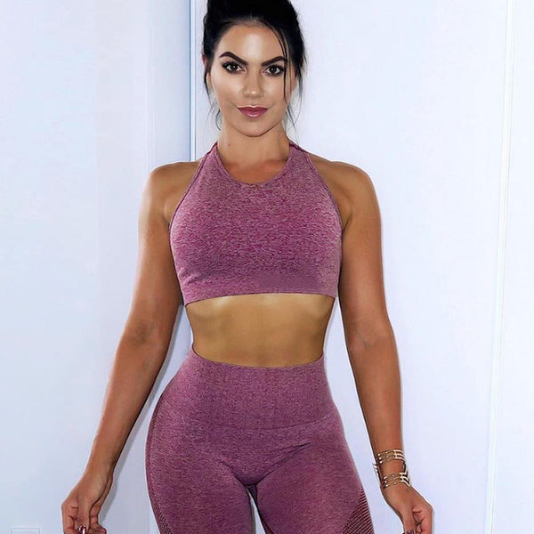 Hot Sell Bra+Leggings Women Bra And Leggings Hot Sell Printed Stripes Women Set GYM And Yoga Clothing