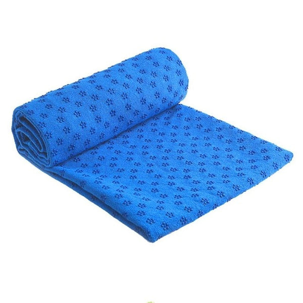 Non Slip Cotton Yoga Mat Cover Rug Plum Dot Resin Towel Blanket for Sport Fitness Exercise Pilates Workout