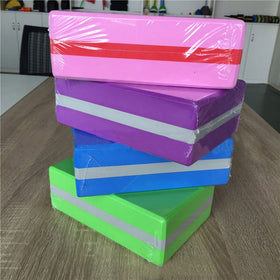 12 colors EVA Yoga Block Brick Sports Exercise Gym Foam Workout Stretching Aid Body Shaping Health Training Fitness unisex A