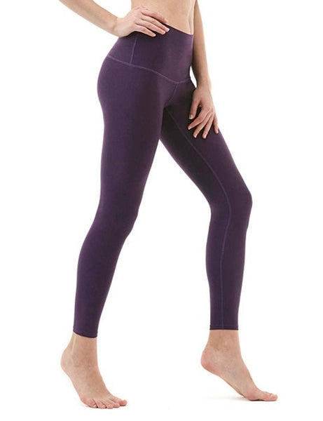 Women Tight Sports Capri Sexy Yoga Tummy Control Legggings 4 Way Stretch Fabric Non See Through Free Shipping 11 Colors