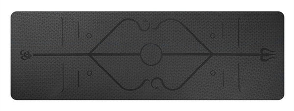 6MM TPE Yoga Mat with Position Line Non Slip Carpet Mat 183cmX61cm High Density For Beginner Environmental Fitness Gymnastic Mat