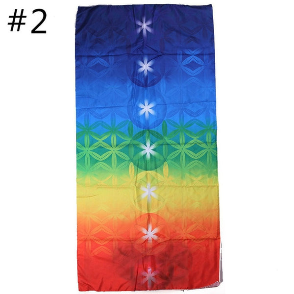 New Rainbow Stripes Yoga Blankets Mandala Beach Towel Yoga Mat Bohemia Mandala Blanket Pilates Towel Wall Hanging Mat