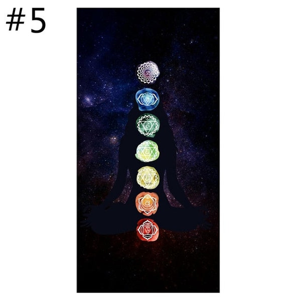 New Rainbow Stripes Yoga Blankets Mandala Beach Towel Yoga Mat Bohemia Mandala Blanket Pilates Towel Wall Hanging Mat