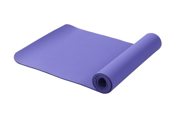 6MM TPE Non-slip Yoga Mats For Fitness Tasteless Brand Pilates Mat 8Color Gym Exercise Sport Mats Pads with Yoga Bag Yoga Strap