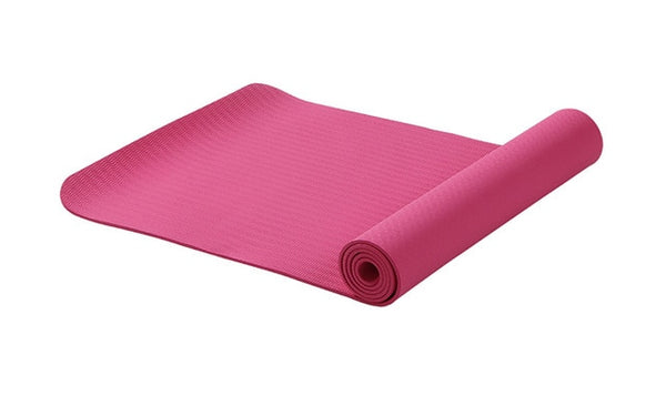 6MM TPE Non-slip Yoga Mats For Fitness Tasteless Brand Pilates Mat 8Color Gym Exercise Sport Mats Pads with Yoga Bag Yoga Strap