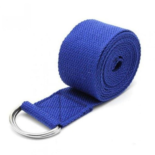 Women Yoga Stretch Strap Yoga Belt Multi-Colors D-Ring Belt Fitness Exercise Gym Rope Figure Waist Leg Resistance Fitness Bands