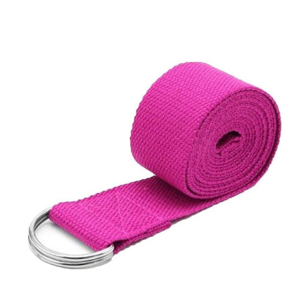 Women Yoga Stretch Strap Yoga Belt Multi-Colors D-Ring Belt Fitness Exercise Gym Rope Figure Waist Leg Resistance Fitness Bands
