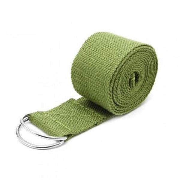 Women Yoga Stretch Strap Yoga Belt Multi-Colors D-Ring Belt Fitness Exercise Gym Rope Figure Waist Leg Resistance Fitness Bands
