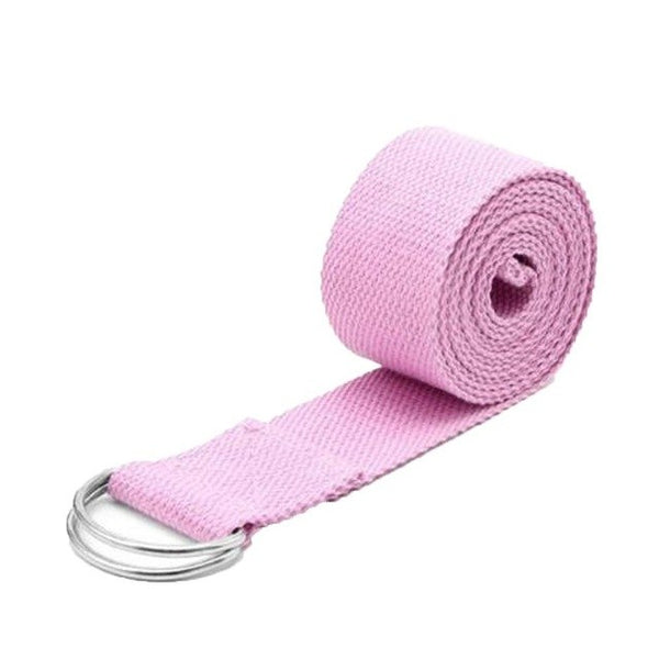 Women Yoga Stretch Strap Yoga Belt Multi-Colors D-Ring Belt Fitness Exercise Gym Rope Figure Waist Leg Resistance Fitness Bands