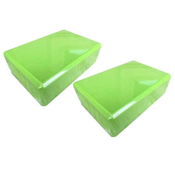 2 Pcs 8 Colors EVA Yoga Cork Block Pilates Foam Brick Home Stretch Gym Fitness Exercise Tool Washable Portable #4D25